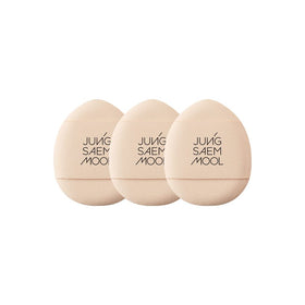 JUNG SAEM MOOL front packaging showing three mini puffs for precise coverage