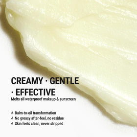 JUNO & Co. Clean10 emulsifying with water into a milky cleanser for quick rinse-off