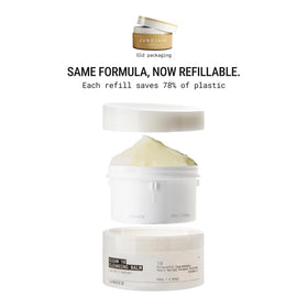 JUNO & Co. balm massaged on skin showing effective makeup lift