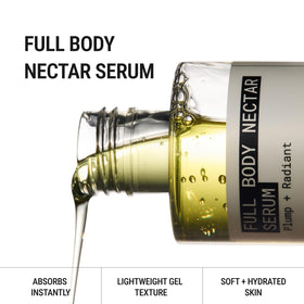 JUNO & Co. gel-serum texture close-up demonstrating fast-absorbing hydration