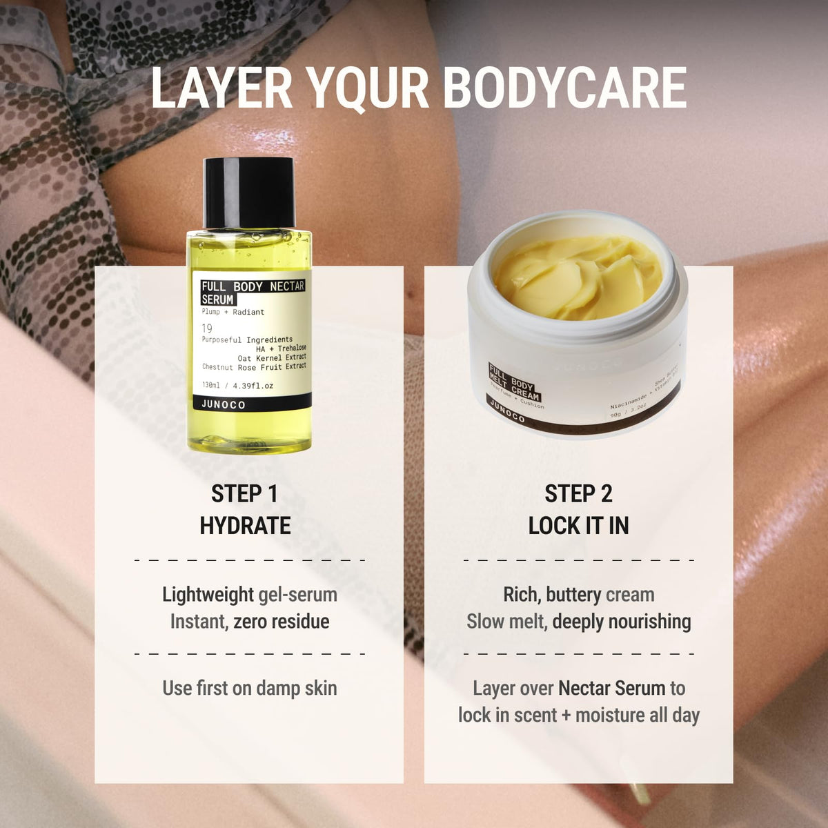 JUNO & Co. bottle next to smartphone for 130 ml size and scale reference