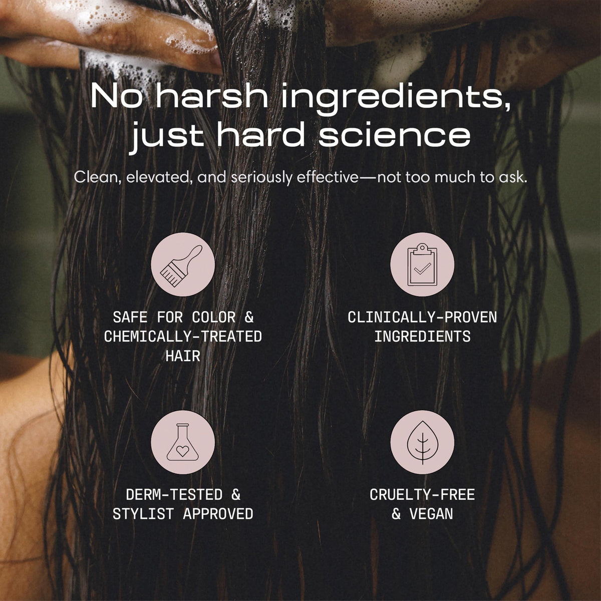 Jupiter in-shower use with conditioner applied to hair demonstrating smooth detangling and hydration