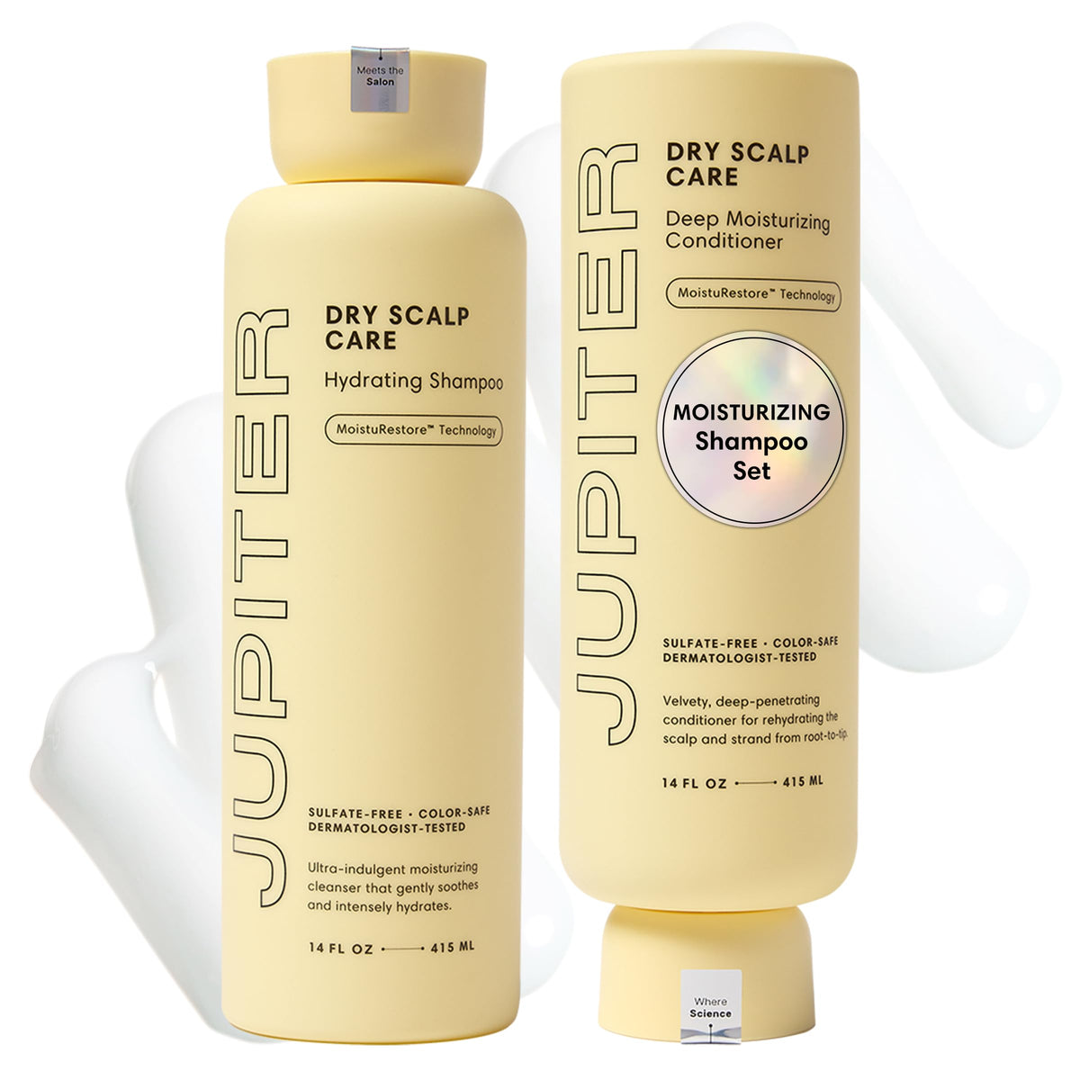 Jupiter front packaging showing both bottles and moisture benefits
