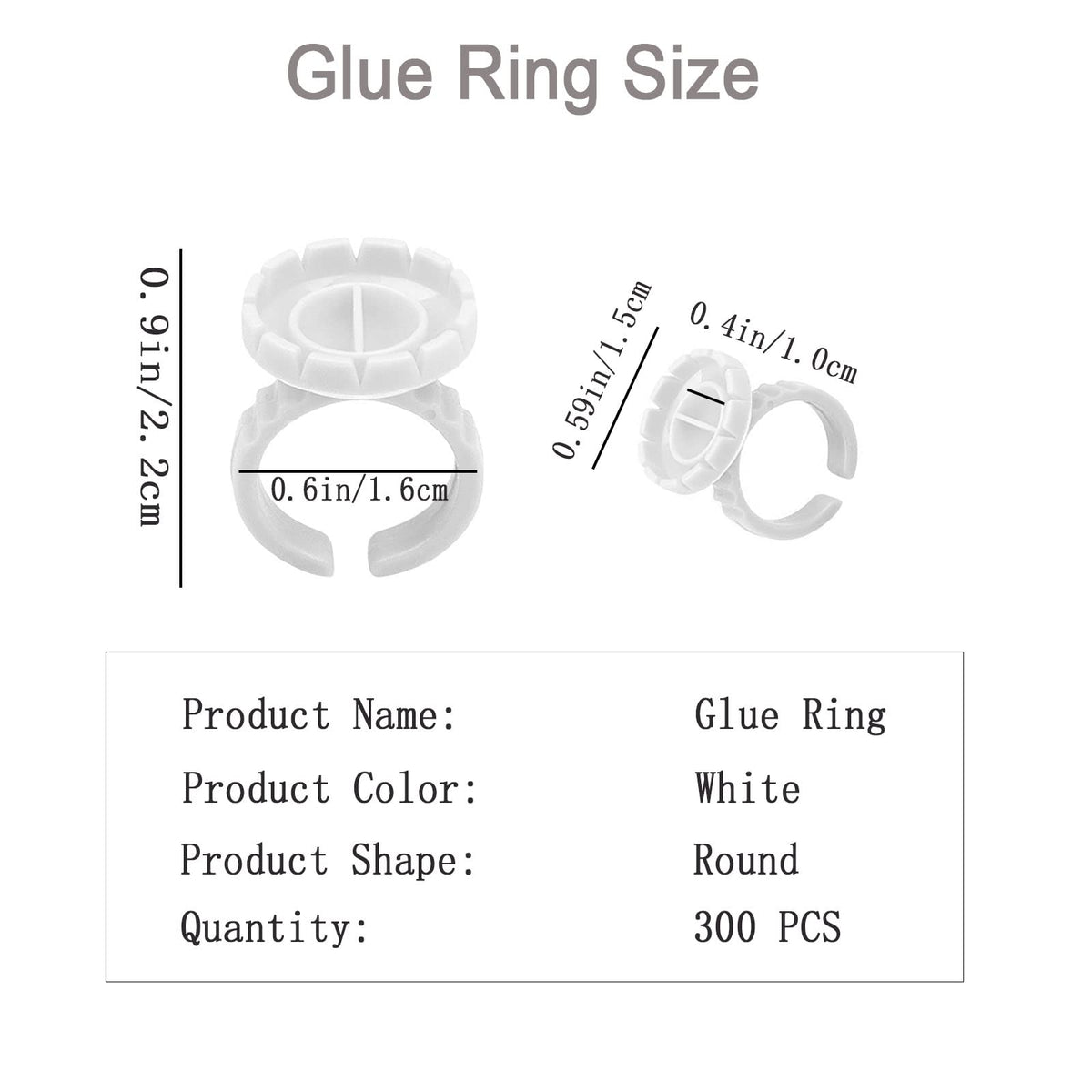 Jusbuya close-up of V-shaped cup detail for fast fan formation and cleaner adhesive control