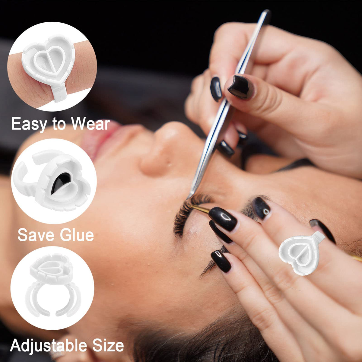 Jusbuya top view of dual holders with adhesive illustrating spill control