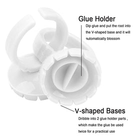 Jusbuya glue ring used for nail pigment demonstration showing multi-use versatility