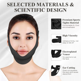 Juskaa side profile fit demonstration showing jaw support and lifted appearance