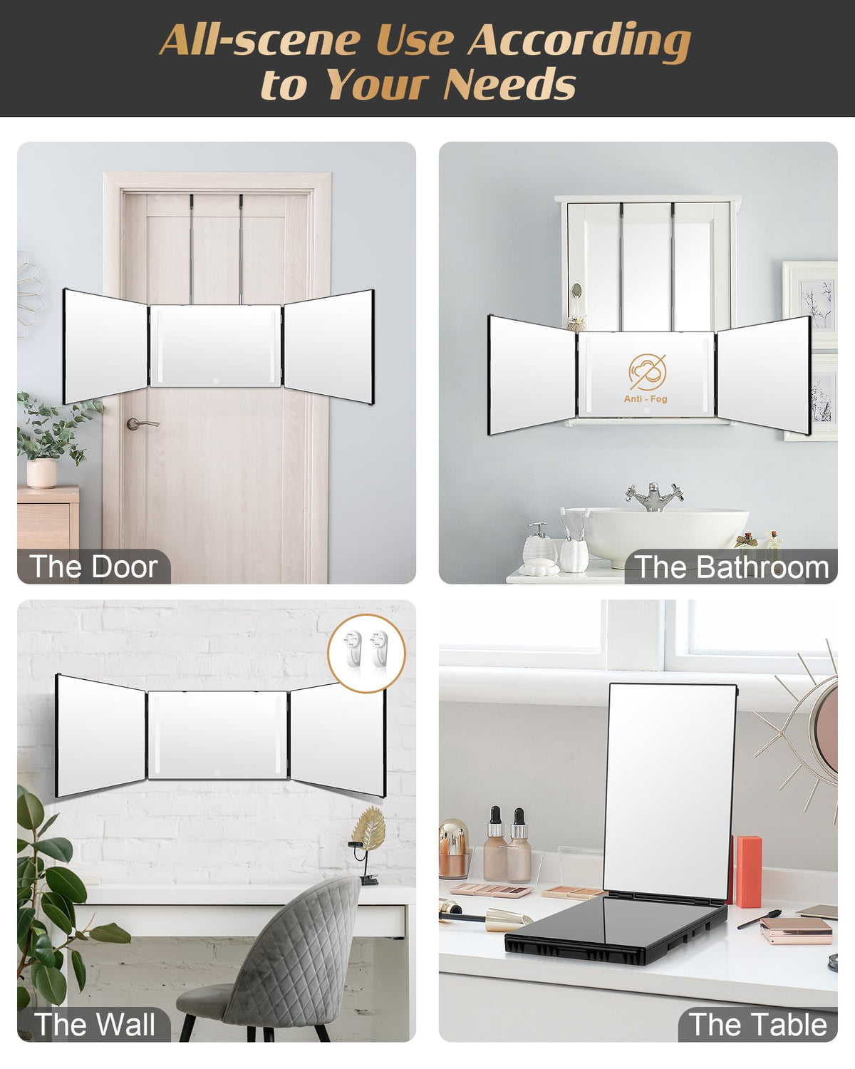 JUSRON hanging over door demonstrating adjustable height convenience