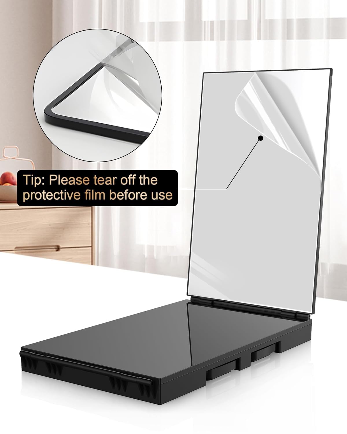 JUSRON packaging protective film showing safe delivery benefit