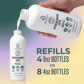 Jusspray close-up mist nozzle highlighting precise spray delivery for gentle use