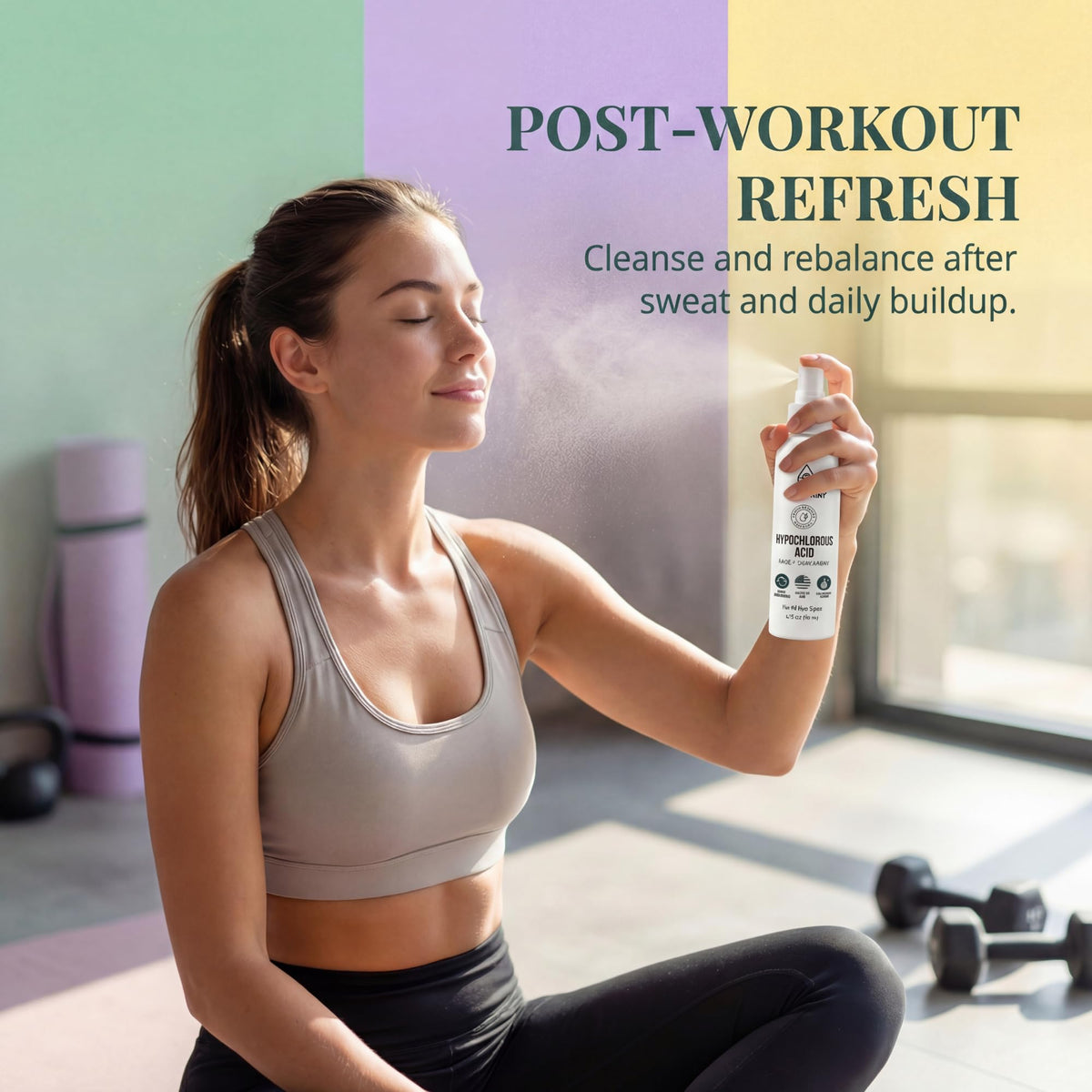 Jusspray label ingredient list highlighting minimal pure formula