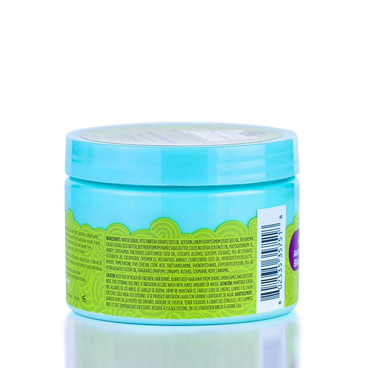 Just For Me cream on hand being applied to hair demonstrating easy spreadability