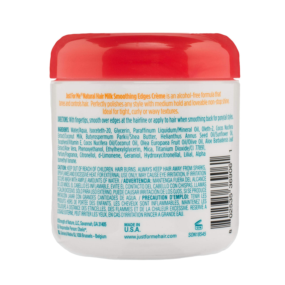 Just For Me texture close-up revealing creamy smooth consistency for effortless edge control