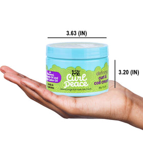 Just For Me open jar showing creamy consistency for effortless styling and hold