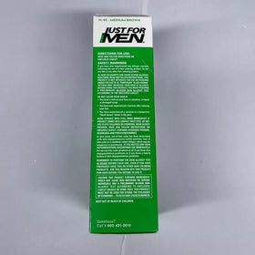Just For Men applied in shower demonstrating five-minute shampoo-in application