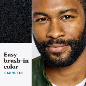 Just For Men before and after beard comparison for natural coverage
