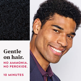Just For Men before and after targeted temple gray coverage for natural look
