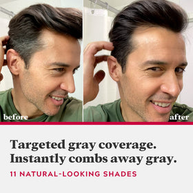 Just For Men comb applicator close-up demonstrating easy application