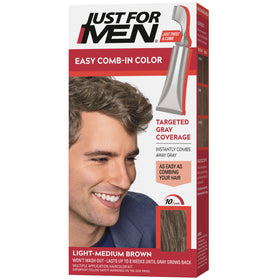 Just For Men front packaging showing shade and quick results benefit