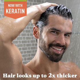 Just for Men back label with directions and ingredient highlights for user guidance
