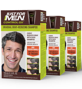 Just for Men Control GX front packaging showing bottles and gradual color benefit