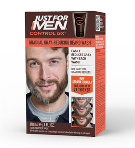 Just for Men bottle front packaging showing product benefits and size
