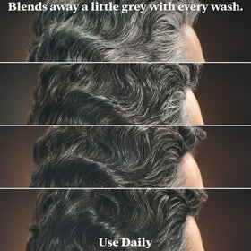 Just for Men Control GX in-shower application showing gradual color control benefit
