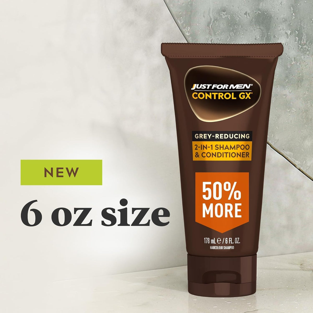 Just for Men Control GX lather on hand demonstrating easy application benefit