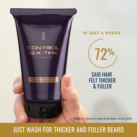 Just for Men Control GX + THK lather texture close-up demonstrating rich foam