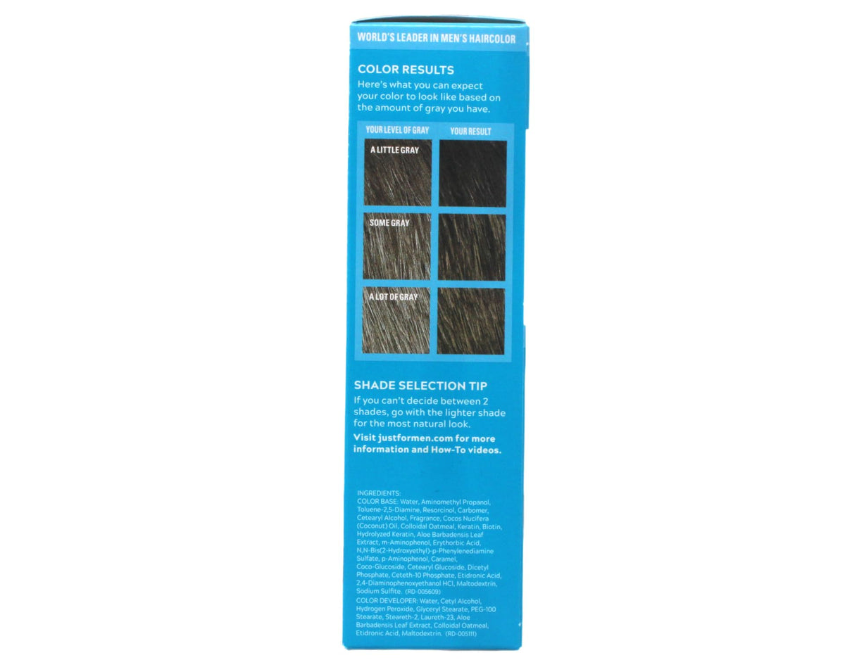 Just for Men gel texture close-up illustrating smooth, non-drip formula benefit