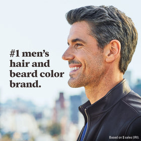 Just For Men three-pack beside a ruler to show kit quantity