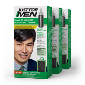 Just For Men front packaging showing H-50A and fast five-minute benefit