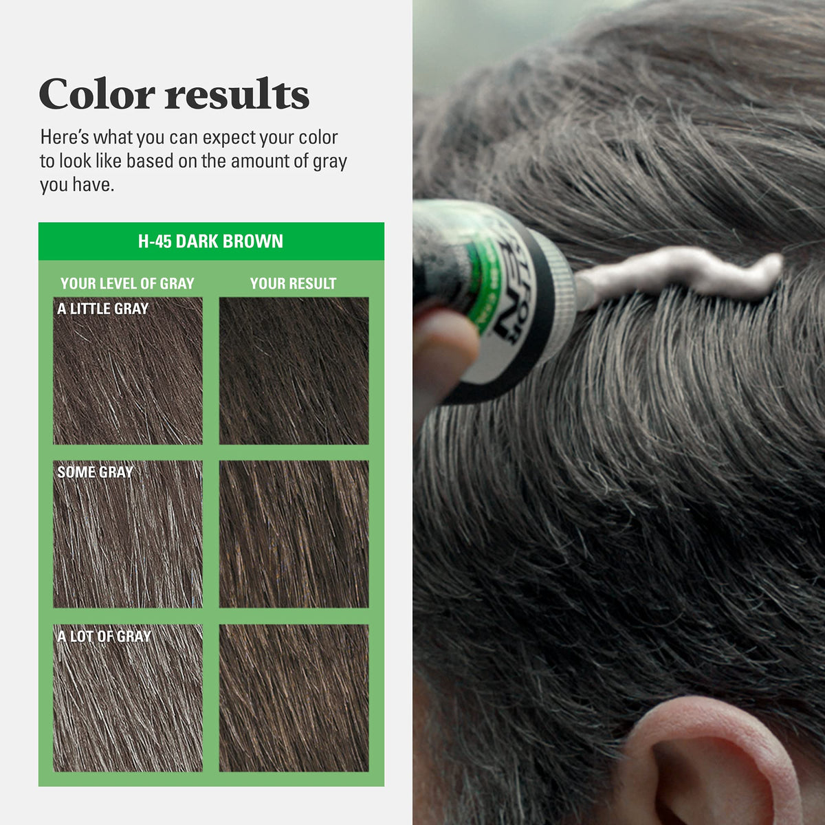 Just For Men ingredients label highlighting keratin, olive oil, vitamin E