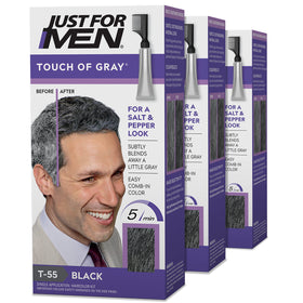 Just For Men front packaging showing kit and benefits for quick use