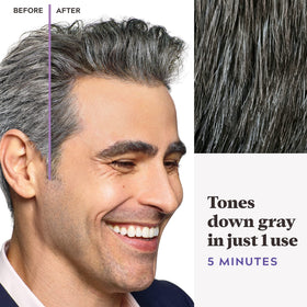 Just For Men product held in hand to show actual size and scale
