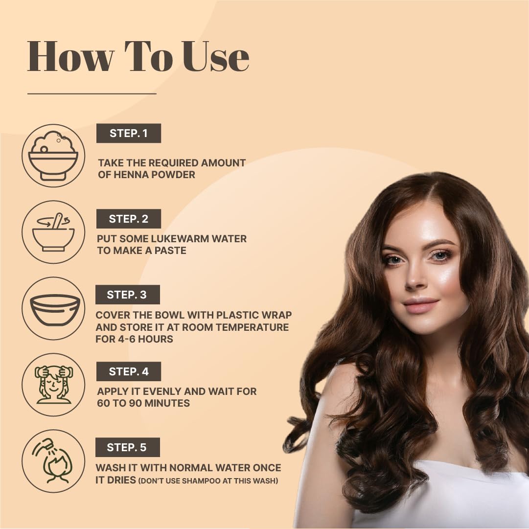 Just Jaivik henna being applied to hair demonstrating natural coloring benefit