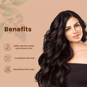 Just Jaivik henna paste in bowl illustrating smooth mixability benefit