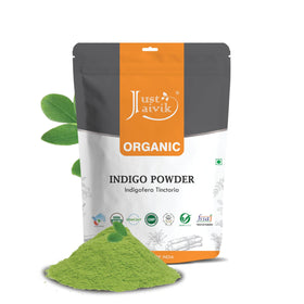 Just Jaivik front pack showing sealed aluminium pouch and organic label benefiting freshness