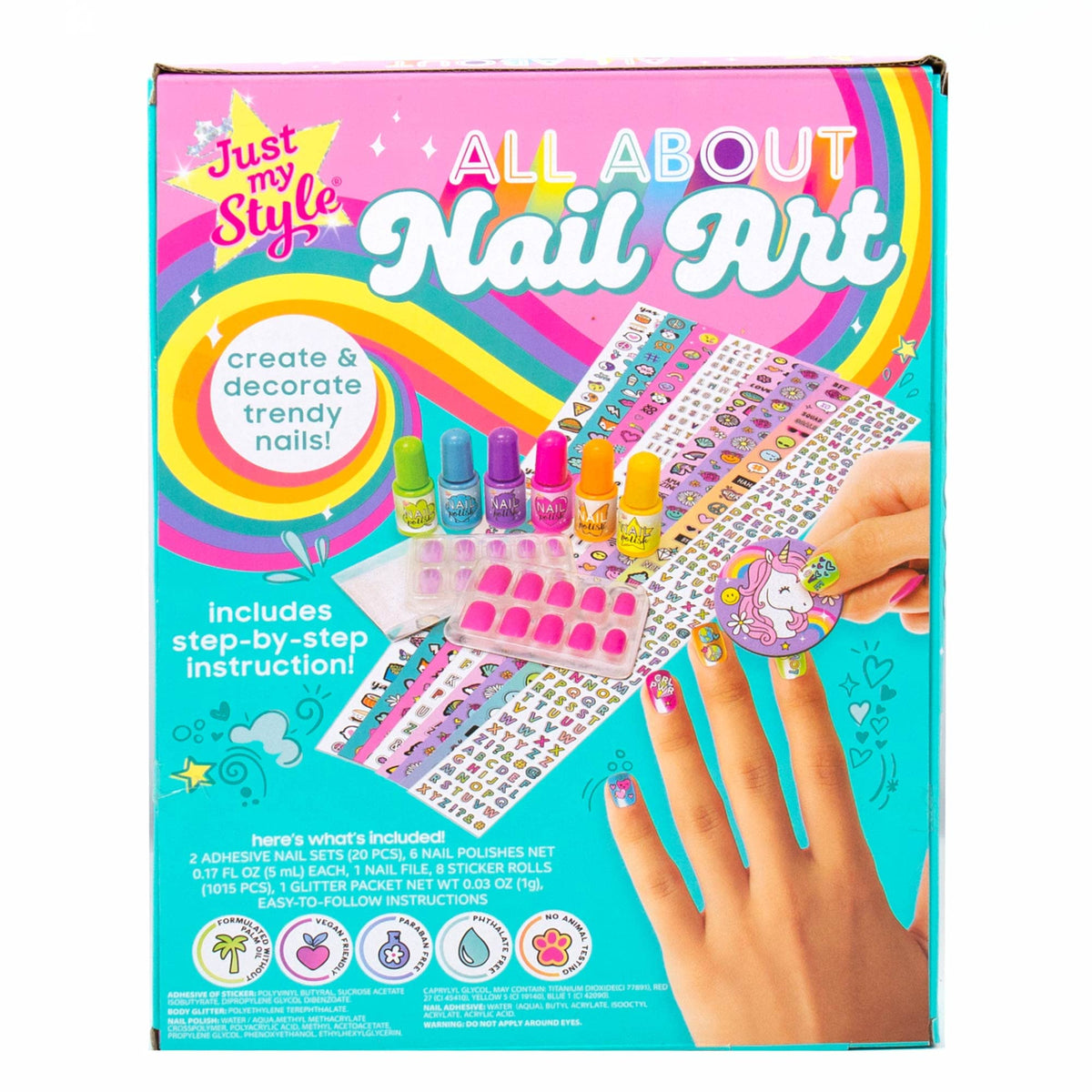 Just My Style lifestyle scene of someone applying polish for at-home salon results