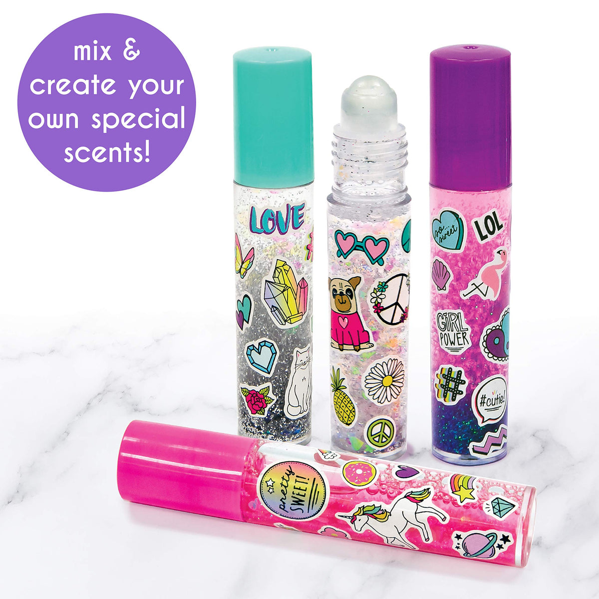 Just My Style stickers and labels for customizing each perfume bottle