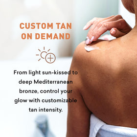 Just Nutritive before-and-after arms showing natural tan and improved skin tone