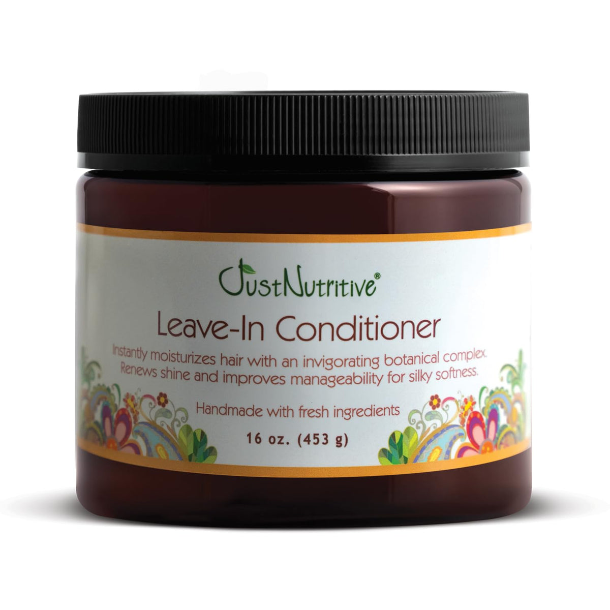 Just Nutritive front bottle view showing product and benefits