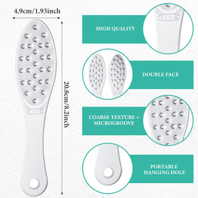 Jutom close-up of coarse and fine grit detail for precise callus removal