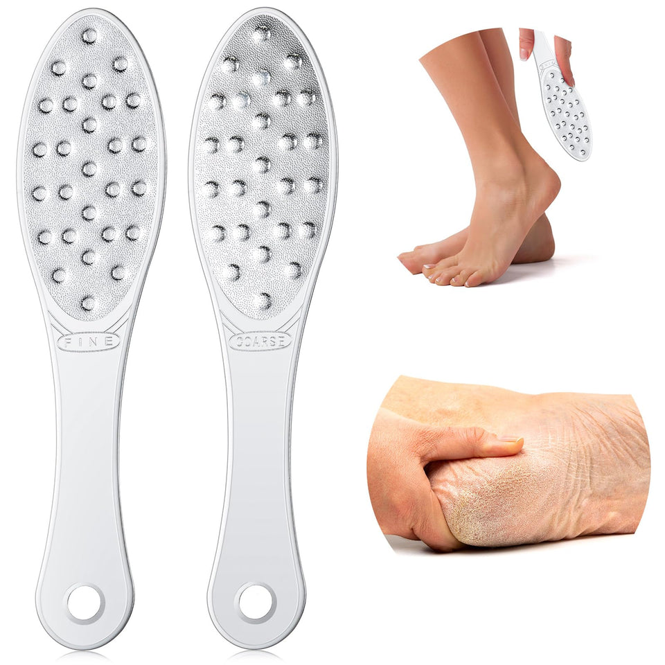 Jutom front view double pack showing two stainless steel foot files for reliable smoothing