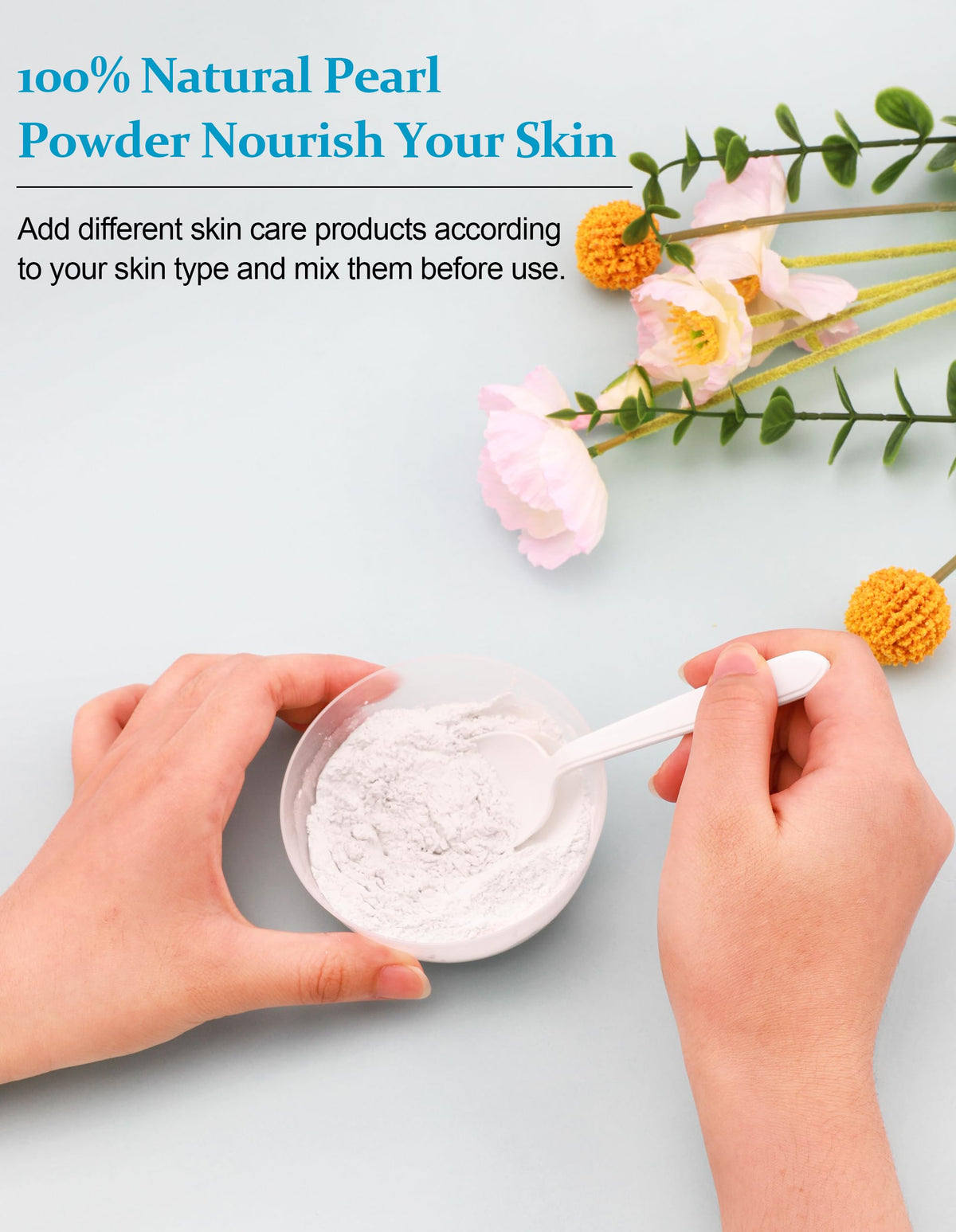 Jutqut mixed mask in bowl ready to apply, demonstrating easy DIY mixing benefit