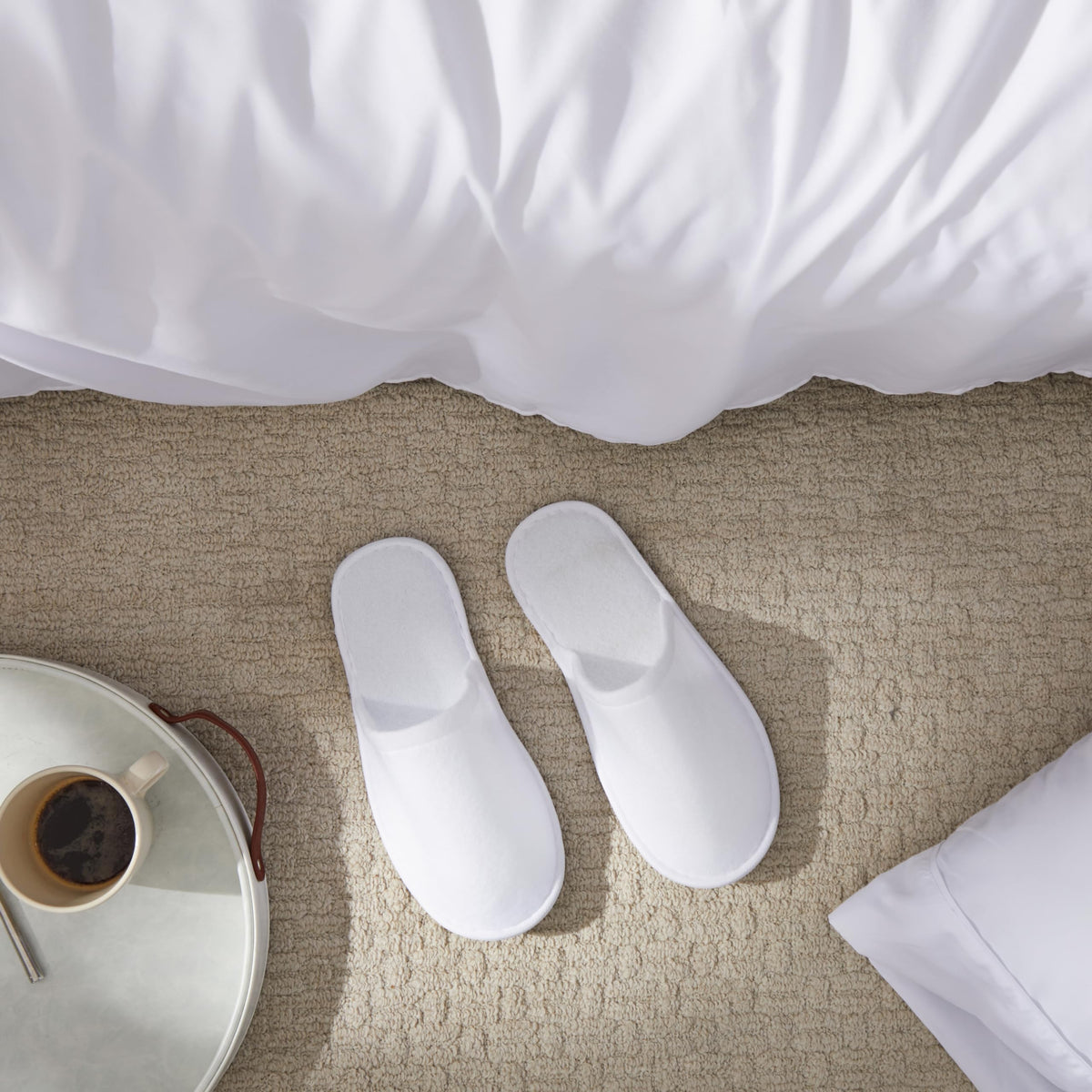 Juvale close-up of textured EVA sole offering slip-resistant traction on smooth floors