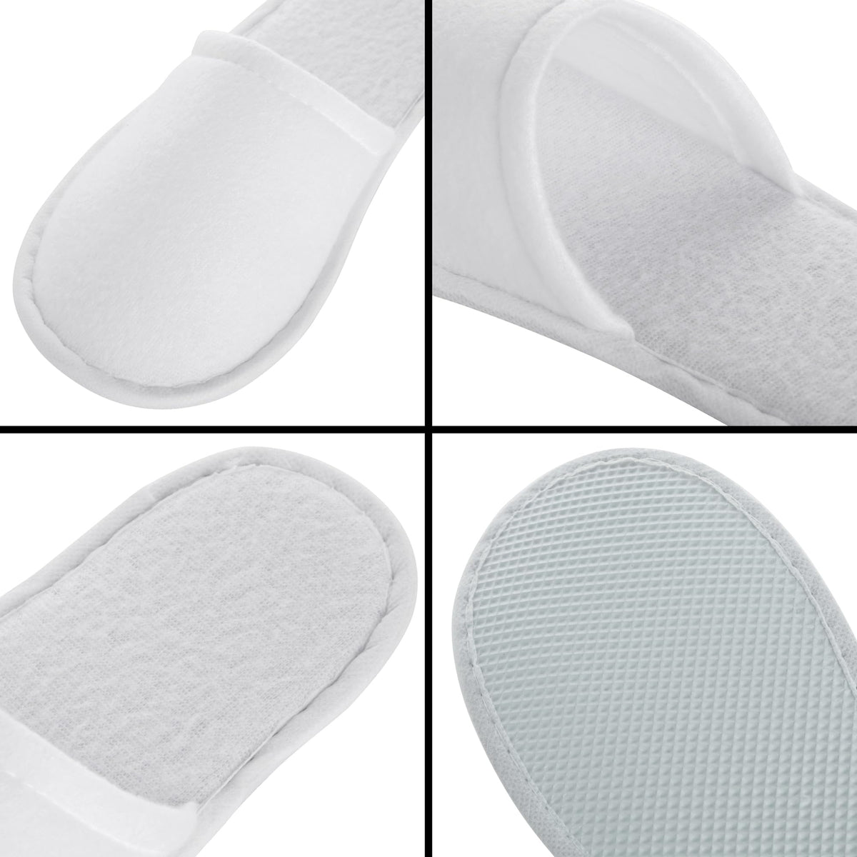 Juvale flat packed slippers demonstrating compact, travel-friendly storage convenience
