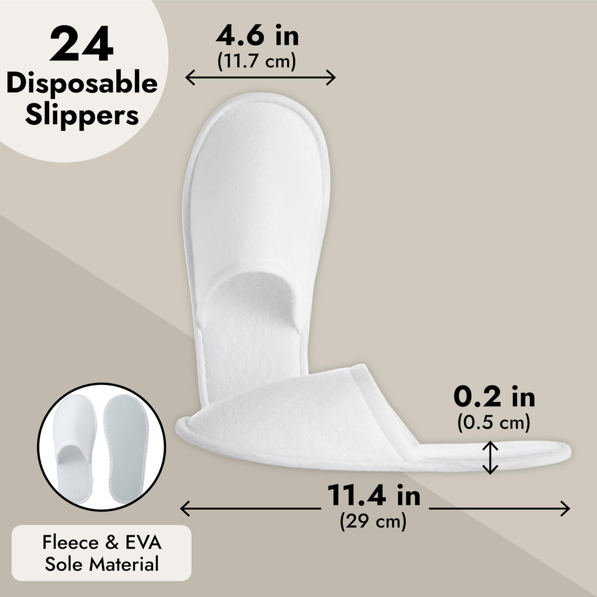 Juvale single pair individually wrapped to maintain hygiene and ready for guest use