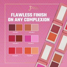 Juvia's Place close-up powder texture highlighting fine milled finish and smooth application