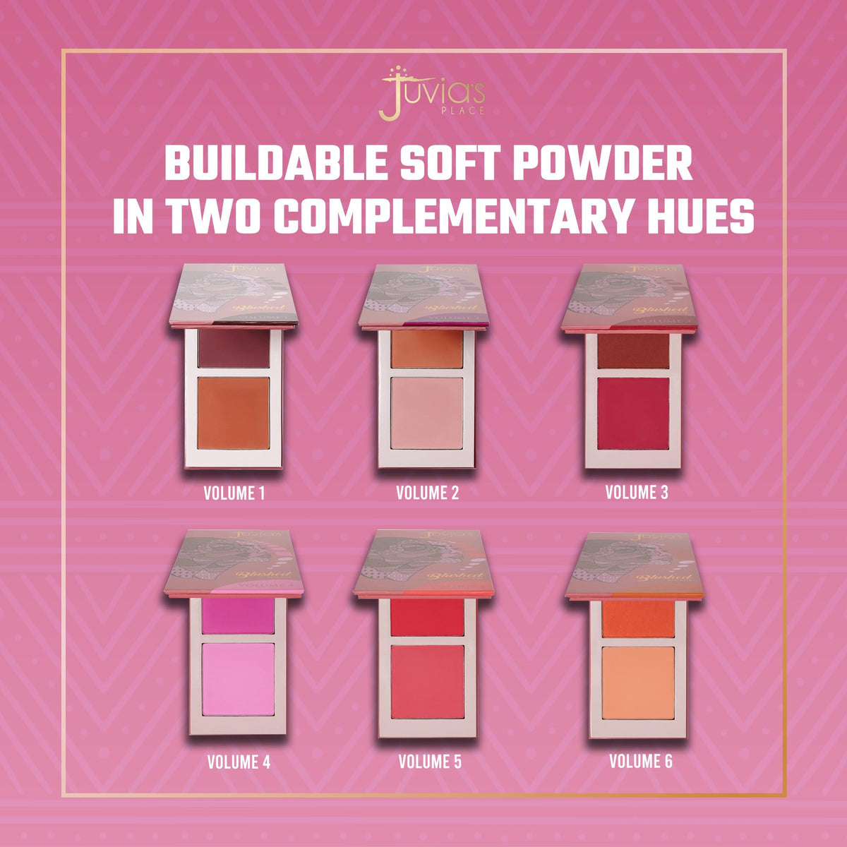 Juvia's Place swatches on skin illustrating pigment payoff and shade versatility